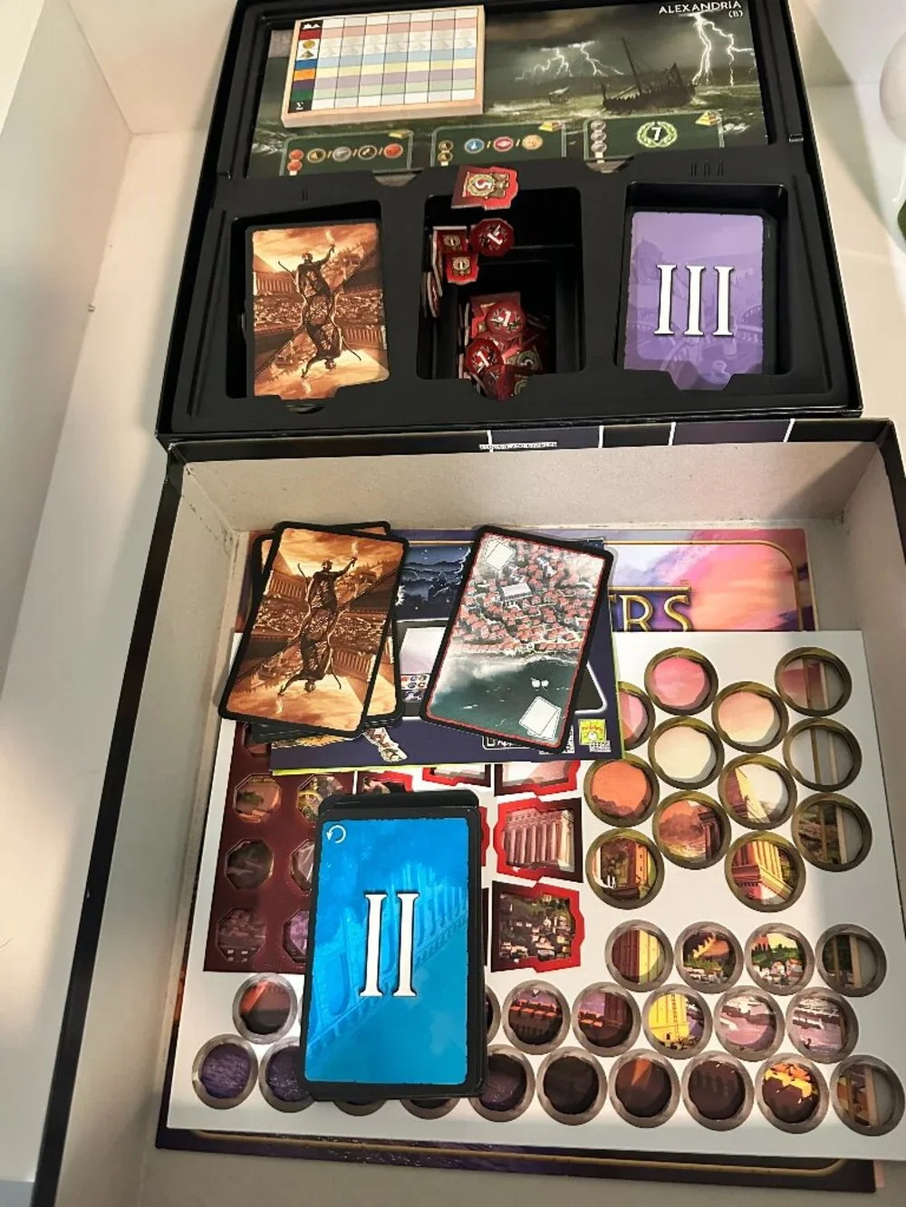 7 Wonders Board Game Repos Production Like New Played Once